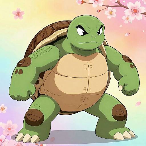 Fierce Kung Fu Turtle Portrait