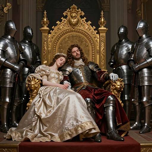 Romanticism King and Queen Asleep