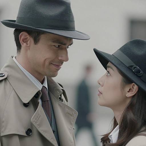 Intense Close-Up of Focused Couple