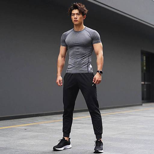 Young Energetic Urban Athlete Outfit