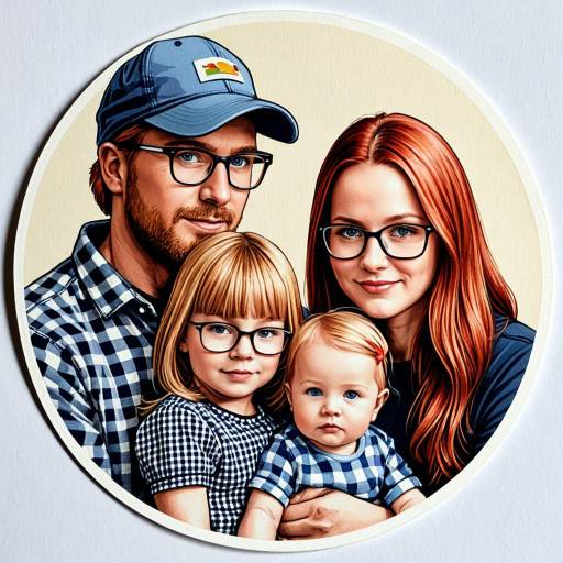Eco-Friendly Family Portrait Sticker