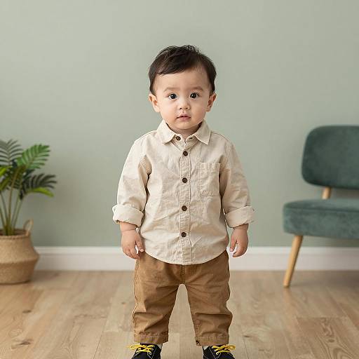 Realistic Photo of an Invisible Boy Costume