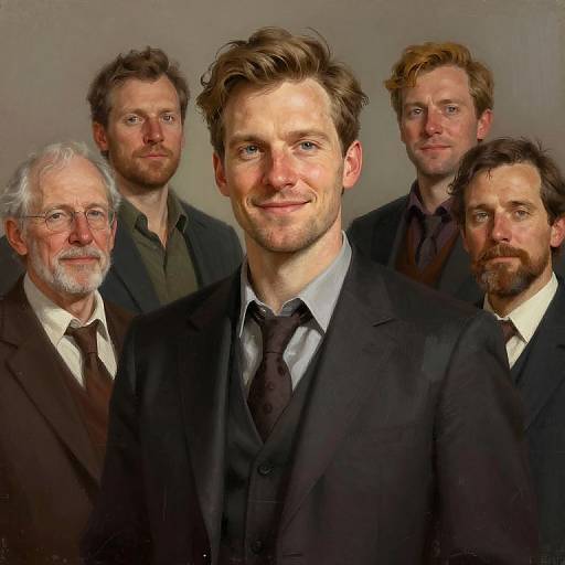 Detailed Digital Portrait of Ferdinand Knab