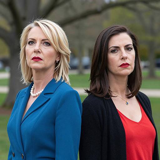 Serious Women Portrait in Nature