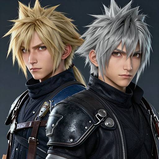 Hyperrealistic Anime Concept Art Duo