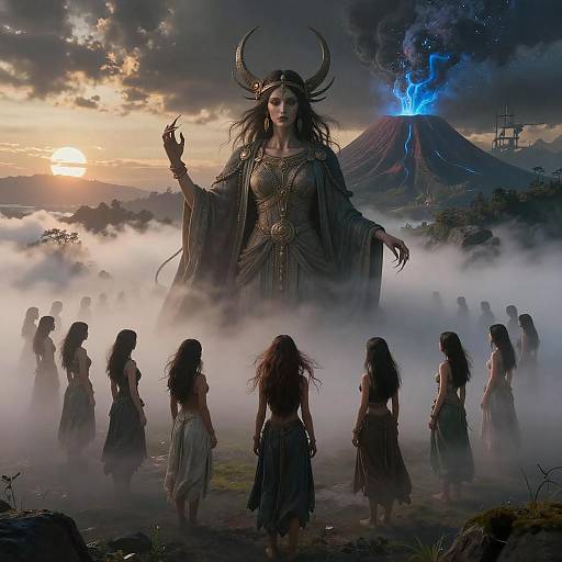 Mistbound Night: Giant Goddess Worship