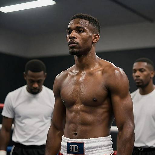 Focused Boxer in the Ring