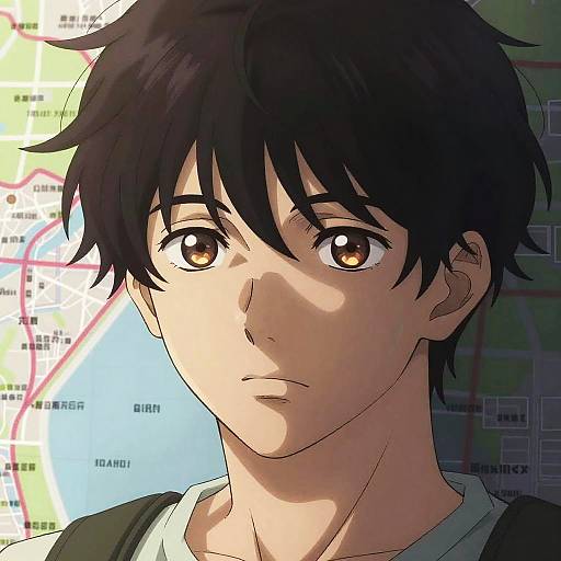 Vibrant Mappa Style Anime Portrait