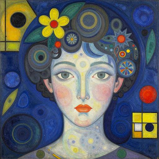 Colossal Chagall-Mondrian Epic Portrait