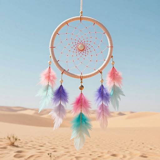Surreal Psychedelic Dreamcatcher Desert