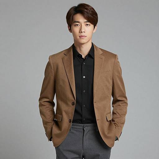 Confident Portrait of Young Asian Man