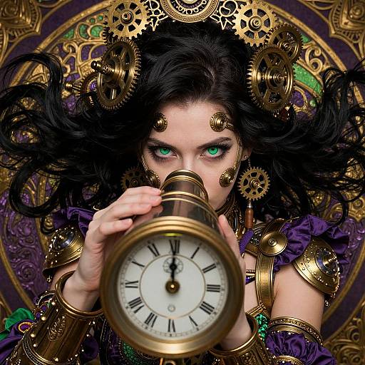 Steampunk Art Nouveau Portrait