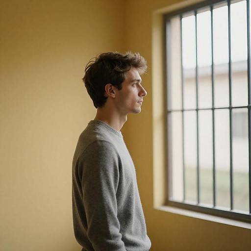 Profile Portrait in a Sunlit Room