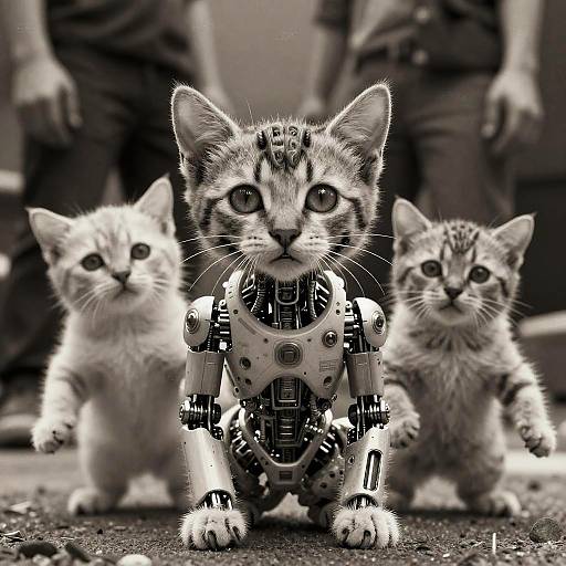 Cyberpunk Kitten Cyborg