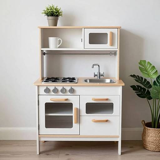 Upcycled IKEA Bedside Table Toy Kitchen