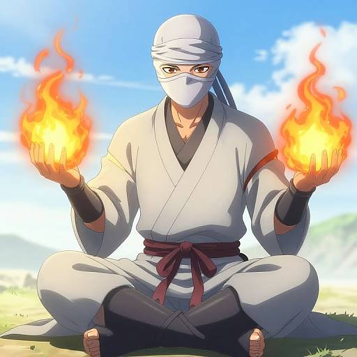 Shojo Ninja with Fiery Power