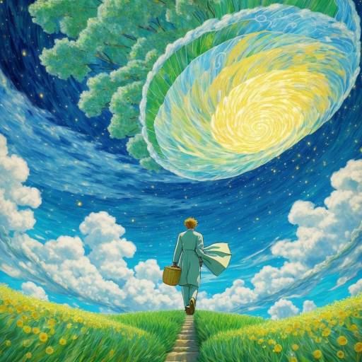 Surreal Vincent van Gogh Dreamscape by Studio Ghibli