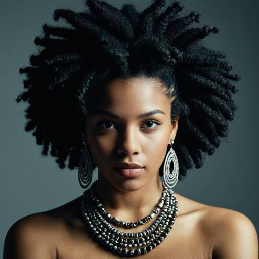 Realistic Portrait of a Girl with Dreadlocks