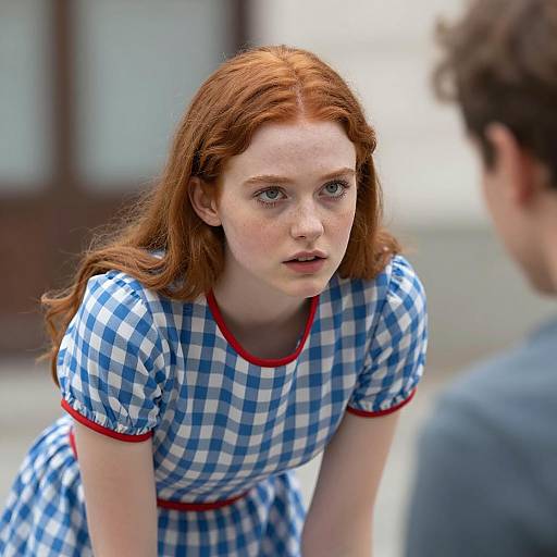 Intense Focus: Portrait of a Young Woman
