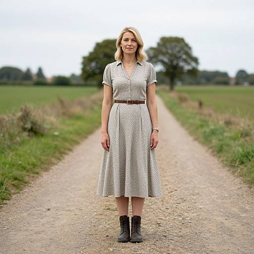 Woman in English Countryside Dress