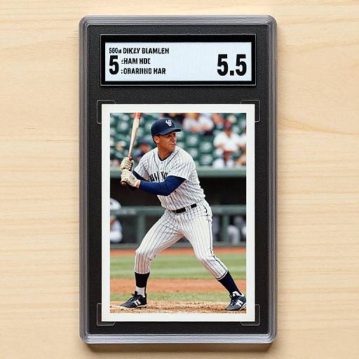 Graded Mickey Mantle Yankees Card