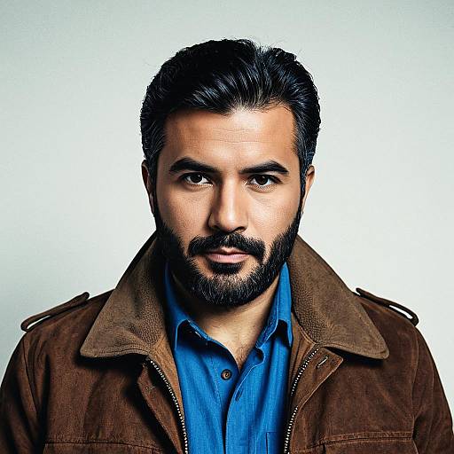 Portrait of Mature Turkish Man with Beard