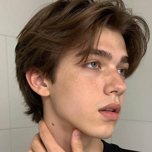 Close-Up Portrait of a Young Man