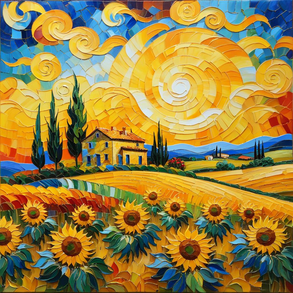 Vibrant Van Gogh Inspired Tuscany Farmhouse