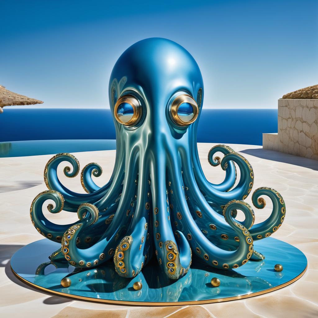 Ultra-Detailed Surrealist Octopus Humanisation