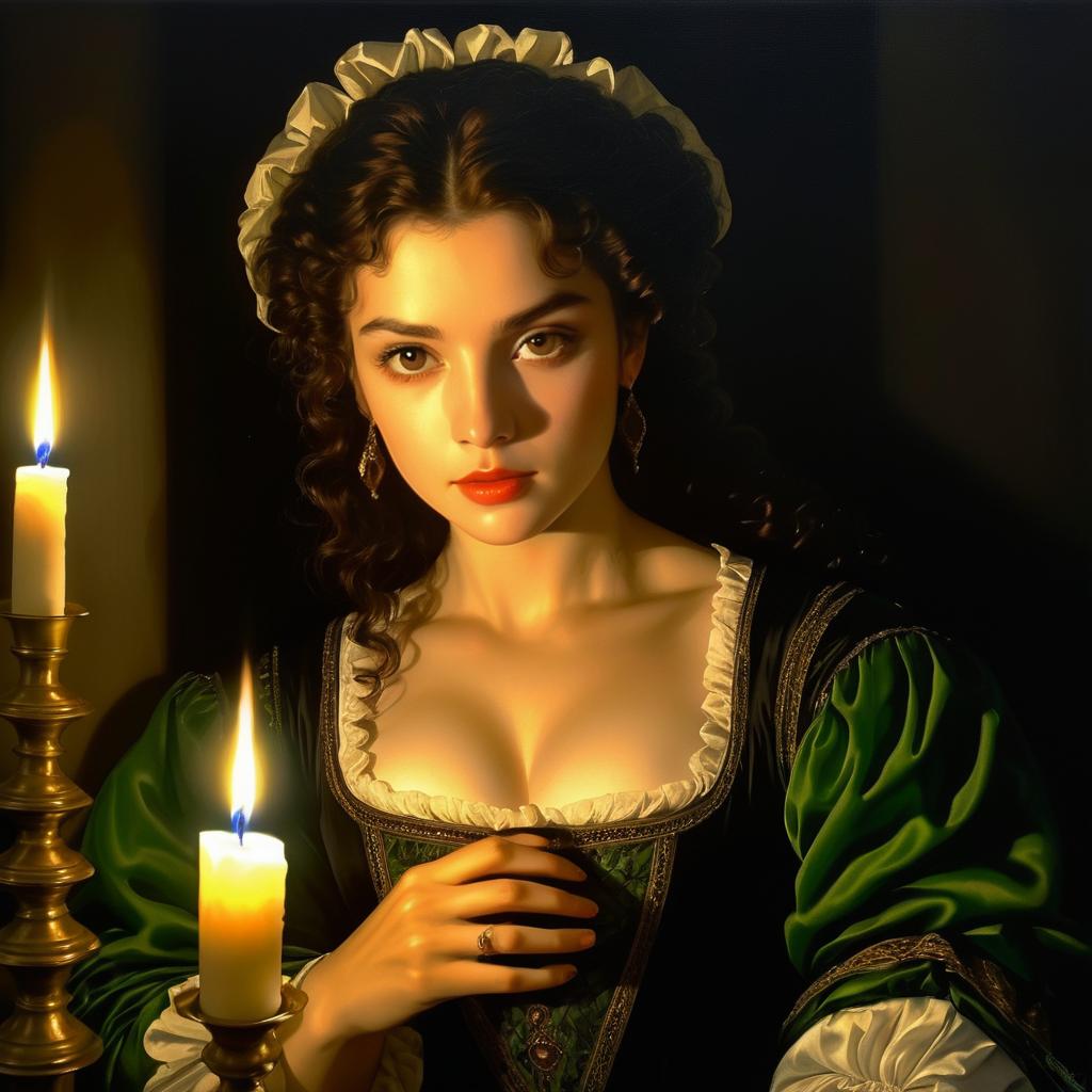 Intriguing Baroque Portrait of a Woman