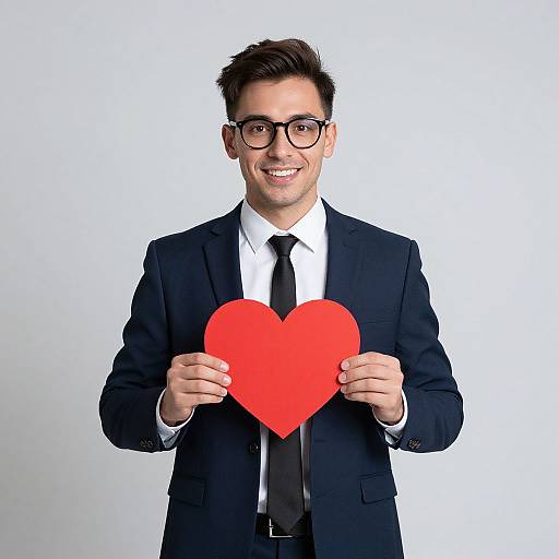 Valentine's Day Man in Suit