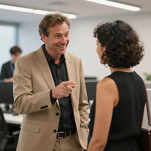 Dynamic Office Interaction Between Two Colleagues