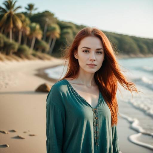 Young Woman on Tropical Beach