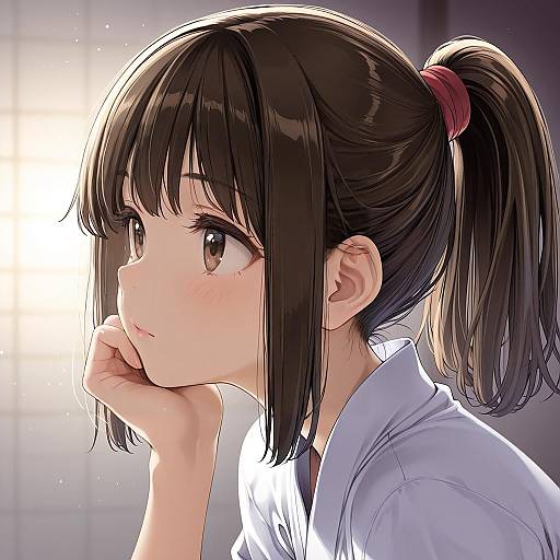 Illustration of Ogino chihiro, sen to chihiro no kamikakushi in the style of Thomasz