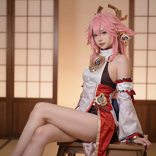 Seductive Elf Cosplay Portrait