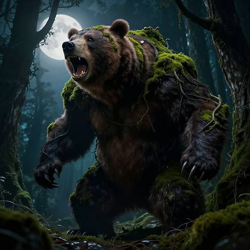 Mythical Bear Troll Monster Art