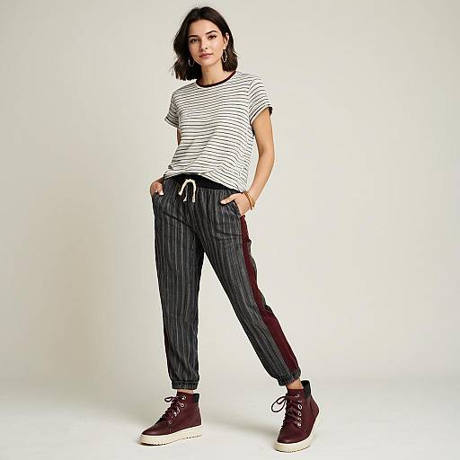 Casual Contemporary Woman in Joggers