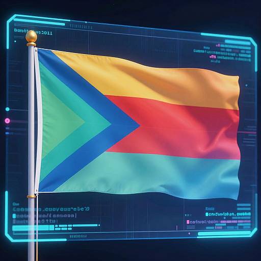 AI-Designed Abstract National Flags