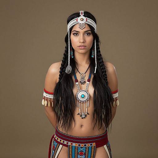 Indian Warrior Princess with Headdress