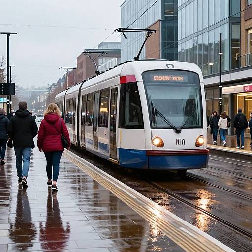 Dynamic Stockport Metro Tram Scene