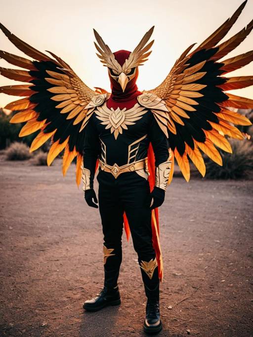 Cosplay Photography of Male Phoenix Costume