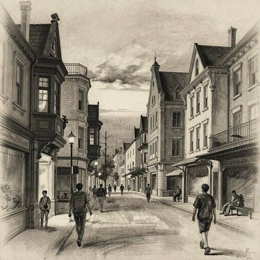 Charcoal Cityscape at Dusk