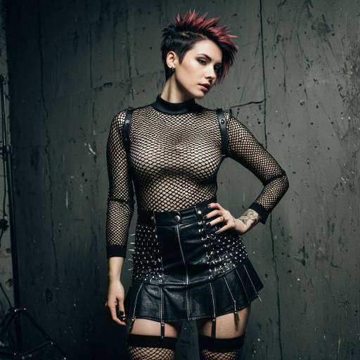 Grunge Fashion Portrait of a Woman