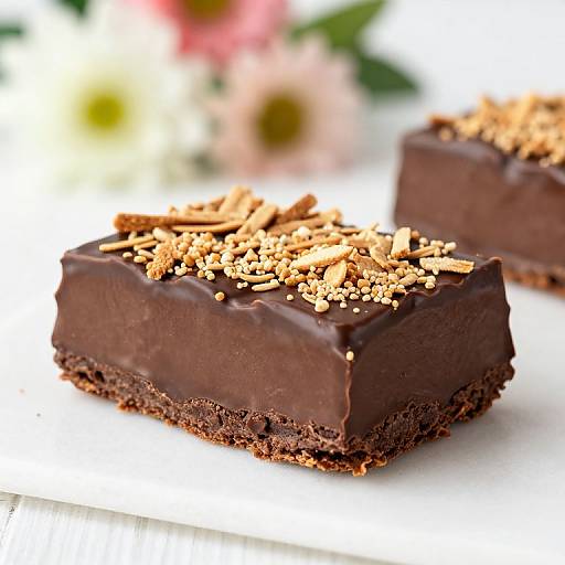 Side Angle S'mores Chocolate Mousse Bars