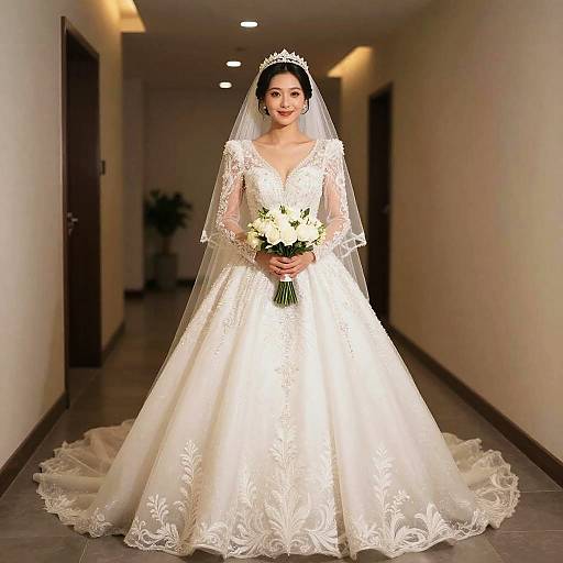 Bride in Somizi Wedding Attire