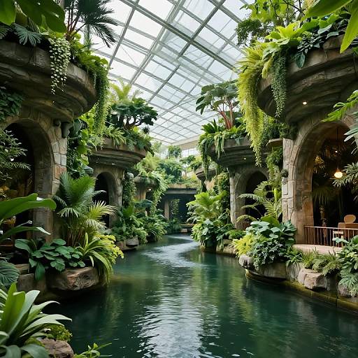 Otherworldly Floating Garden Waterway