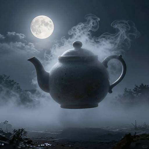 Ethereal Colossal Teapot in Mist