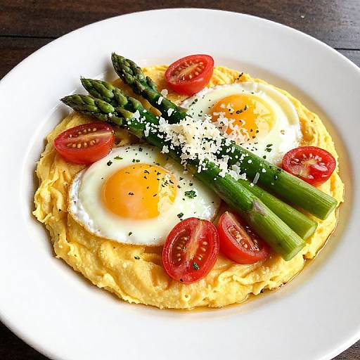 Tuscan Omelette with Polenta and Asparagus