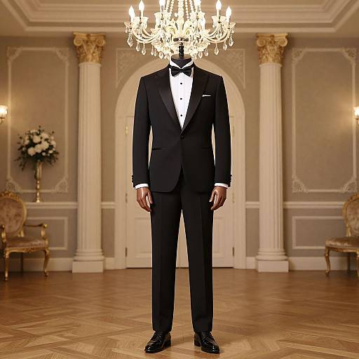 Elegant Man in Tuxedo at Gala