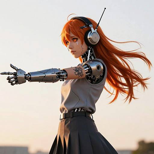 Adachi Rei Android Cowboy Shot